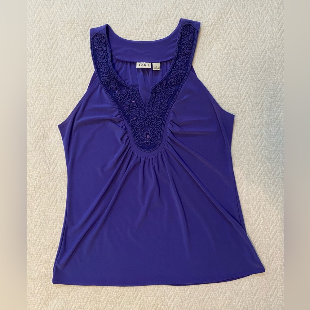 Purple Sleeveless Top